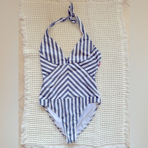 Red Carter Other - Red Carter Grey and White Bathing Suit NWT!!! Swim